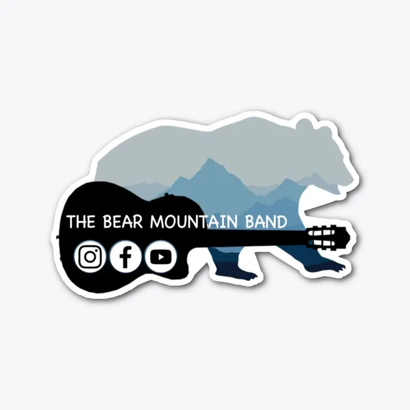 Bear Mountain Sticker- Blue