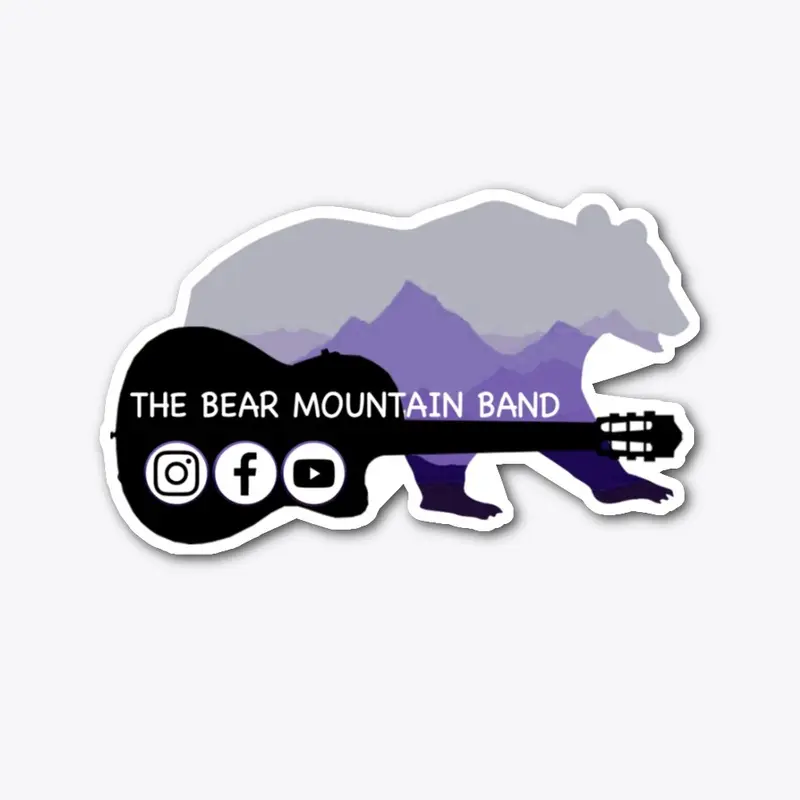 Bear Mountain Sticker- Purple