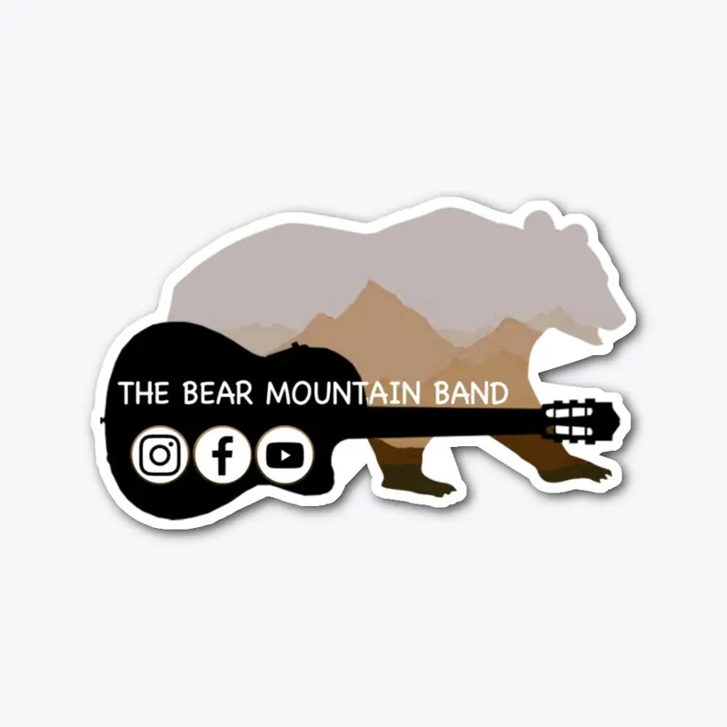 Bear Mountain Sticker- Orange